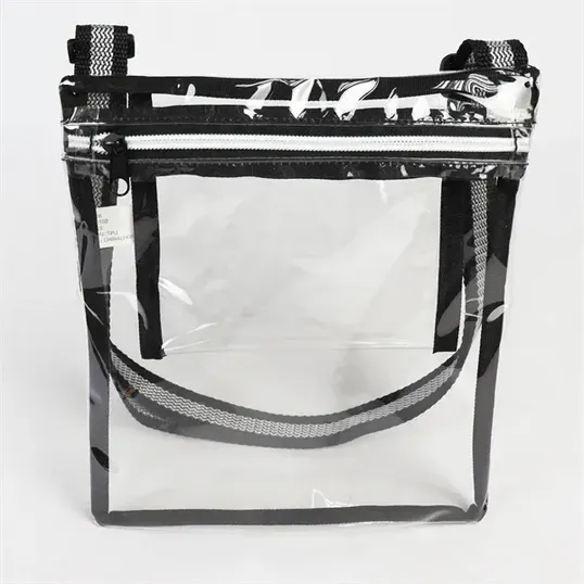 Clear Satchel Bag with TPU and Polyester Straps — view 4