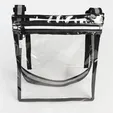 Clear Satchel Bag with TPU and Polyester Straps — view 4