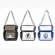 Clear Satchel Bag with TPU and Polyester Straps — view 2