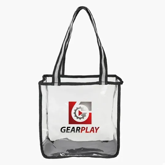 Clear Tote Bag with TPU Body and Polyester Straps