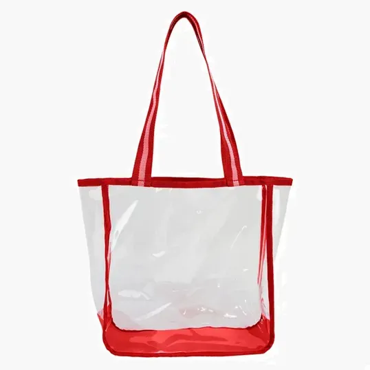 Clear Tote Bag with TPU Body and Polyester Straps — view 2