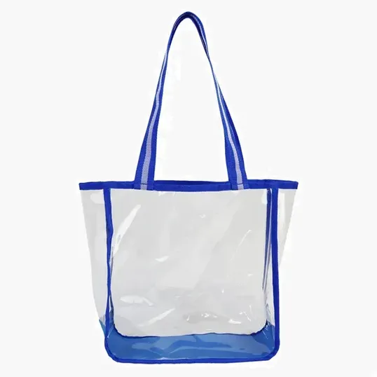 Clear Tote Bag with TPU Body and Polyester Straps — view 3