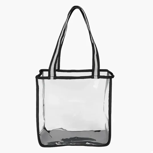 Clear Tote Bag with TPU Body and Polyester Straps — view 4