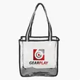 Clear Tote Bag with TPU Body and Polyester Straps
