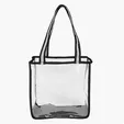 Clear Tote Bag with TPU Body and Polyester Straps — view 4