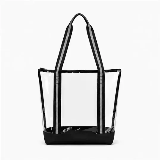 Clear Tote with Zipper — view 2