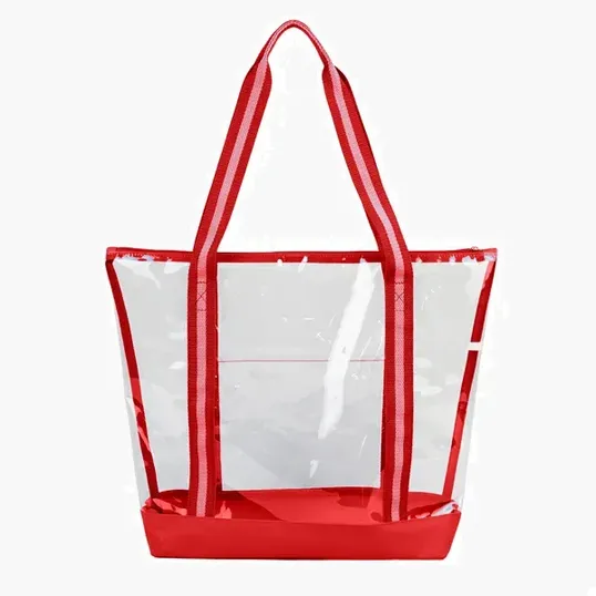 Clear Tote with Zipper — view 4