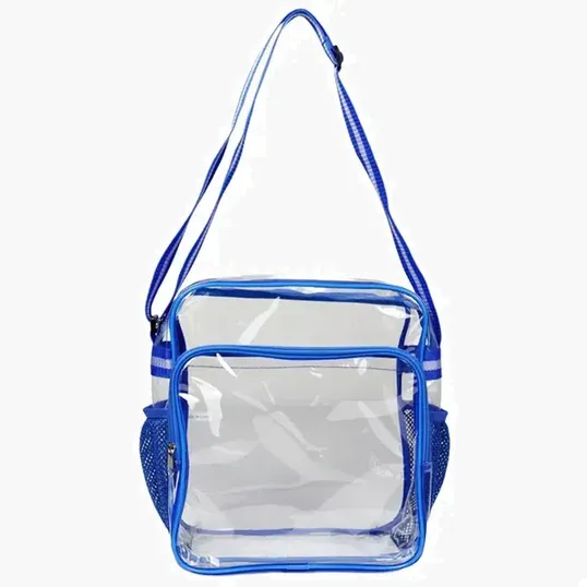 Clear Messenger Bag with TPU Body and Polyester Straps — view 4