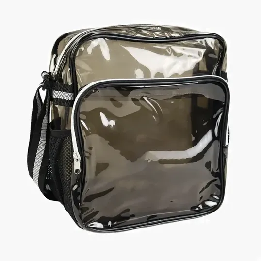 Clear Messenger Bag with TPU Body and Polyester Straps — view 5