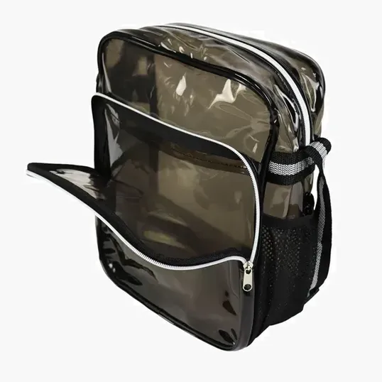 Clear Messenger Bag with TPU Body and Polyester Straps — view 6