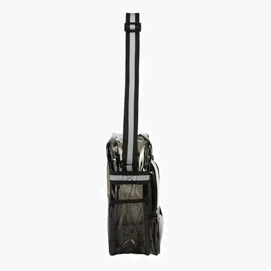 Clear Messenger Bag with TPU Body and Polyester Straps — view 8
