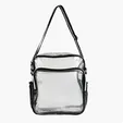 Clear Messenger Bag with TPU Body and Polyester Straps — view 3
