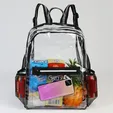 Clear TPU Backpack with 600D Polyester Straps — view 5