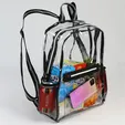Clear TPU Backpack with 600D Polyester Straps — view 6