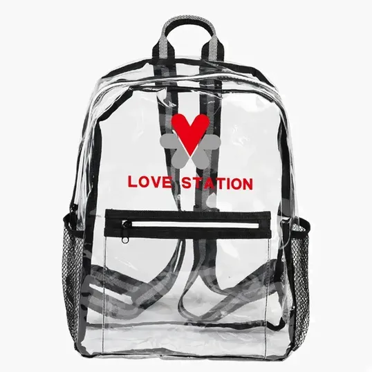 Clear TPU Backpack with 600D Polyester Straps — view 3