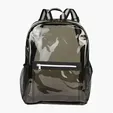 Clear TPU Backpack with 600D Polyester Straps — view 2
