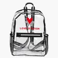 Clear TPU Backpack with 600D Polyester Straps — view 3
