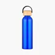 Zipline 24 oz Recycled Aluminum Bottle with Bamboo Lid — view 2