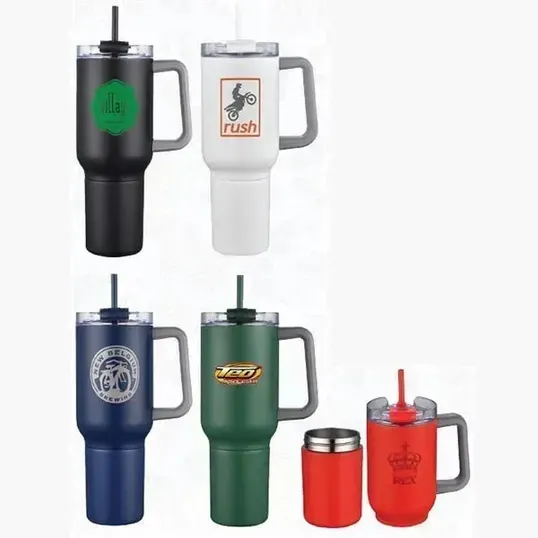 SipTek Dual Mug with Straw and Can Holder, 21 oz — view 2