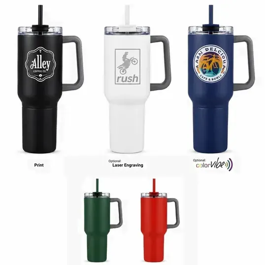SipTek Dual Mug with Straw and Can Holder, 21 oz