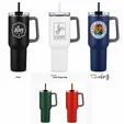 SipTek Dual Mug with Straw and Can Holder, 21 oz