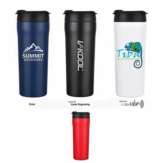 SipTek 25 oz Stainless Steel Tumbler with Dual-Use Lid — view 10