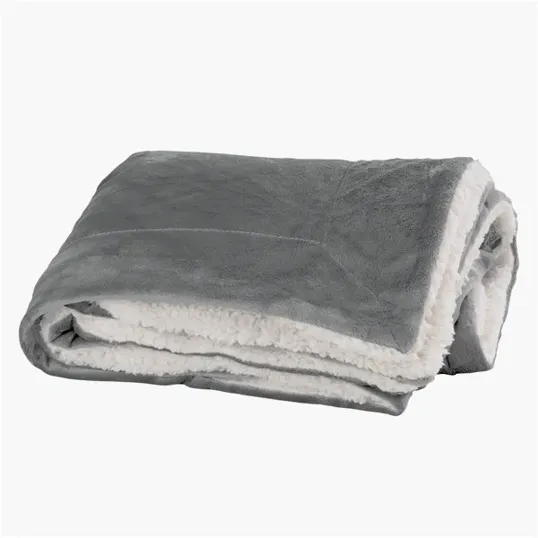 Vantage Faux Mink Sherpa Blanket, 60" x 50"