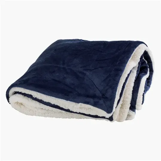 Vantage Faux Mink Sherpa Blanket, 60" x 50" — view 2