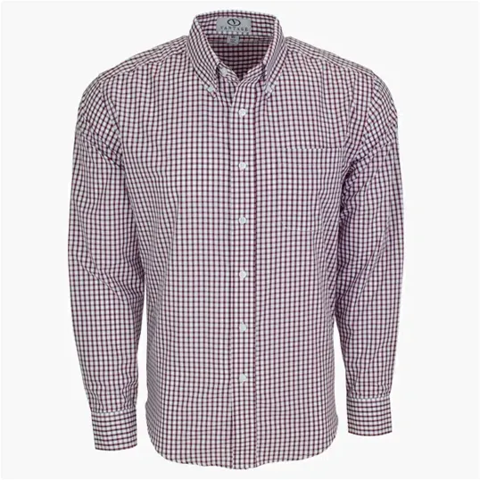 Vantage Easy-Care Gingham Check Shirt — view 5
