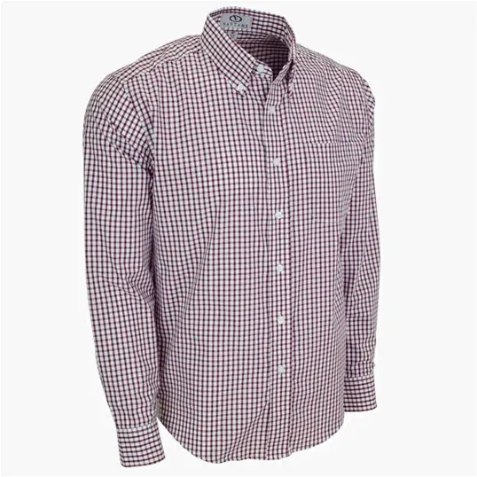Vantage Easy-Care Gingham Check Shirt — view 7