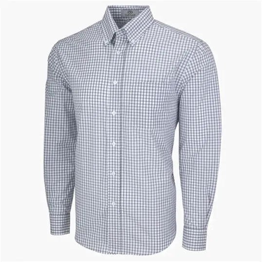 Vantage Easy-Care Gingham Check Shirt — view 10