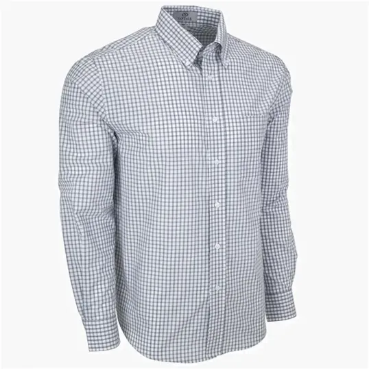 Vantage Easy-Care Gingham Check Shirt — view 11