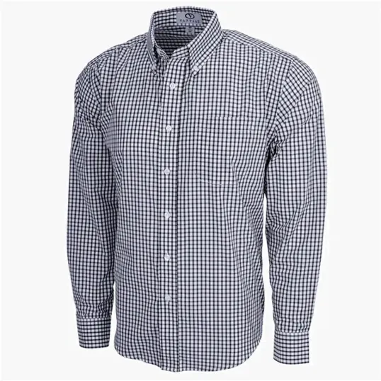 Vantage Easy-Care Gingham Check Shirt — view 14