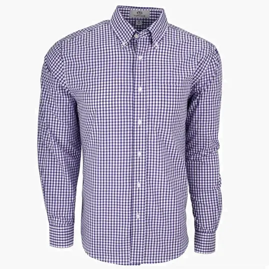 Vantage Easy-Care Gingham Check Shirt — view 17