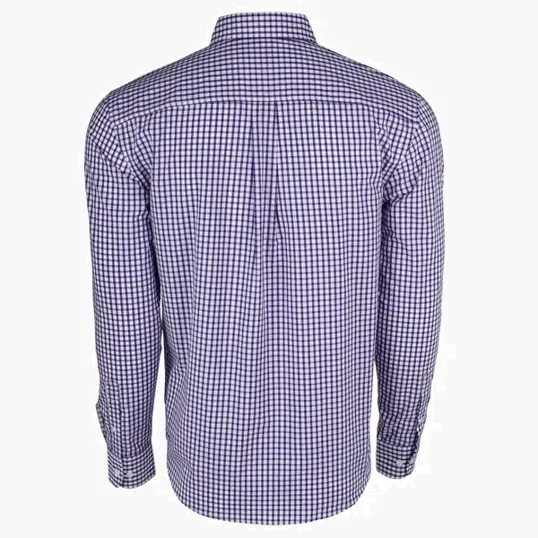 Vantage Easy-Care Gingham Check Shirt — view 20