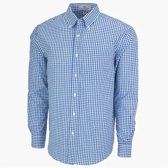 Vantage Easy-Care Gingham Check Shirt — view 22