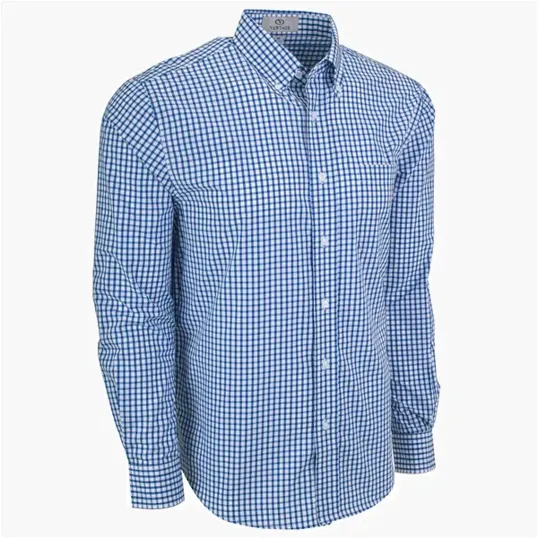Vantage Easy-Care Gingham Check Shirt — view 23