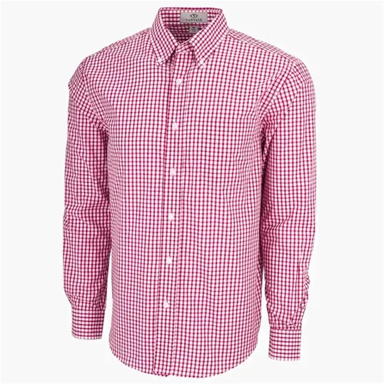 Vantage Easy-Care Gingham Check Shirt — view 26