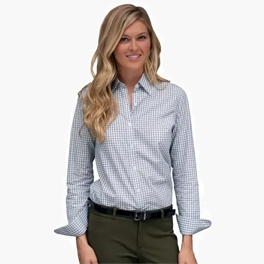 Vantage Women's Easy-Care Gingham Check Shirt — view 21