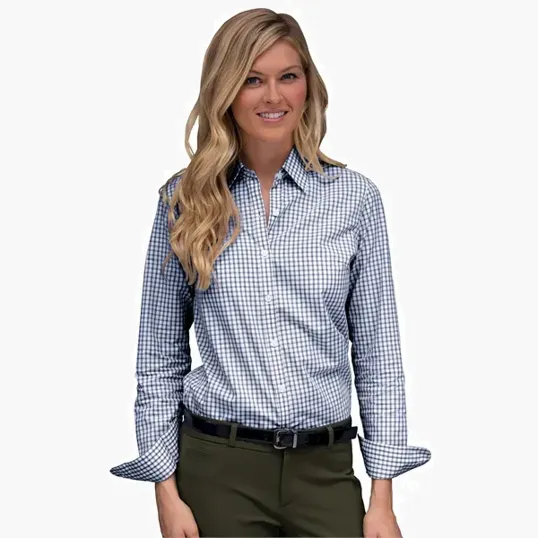 Vantage Women's Easy-Care Gingham Check Shirt — view 22