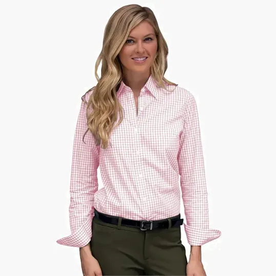 Vantage Women's Easy-Care Gingham Check Shirt — view 23