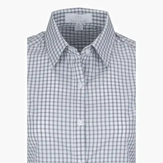 Vantage Women's Easy-Care Gingham Check Shirt — view 27