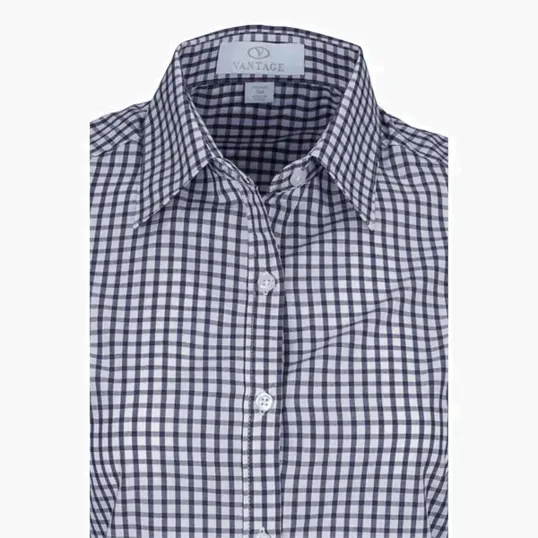 Vantage Women's Easy-Care Gingham Check Shirt — view 29