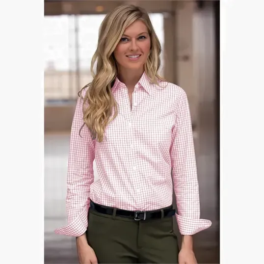 Vantage Women's Easy-Care Gingham Check Shirt — view 30