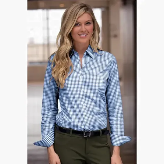 Vantage Women's Easy-Care Gingham Check Shirt — view 32