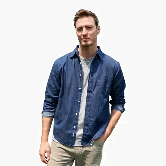 Vantage Men's Hudson Denim Shirt — view 9