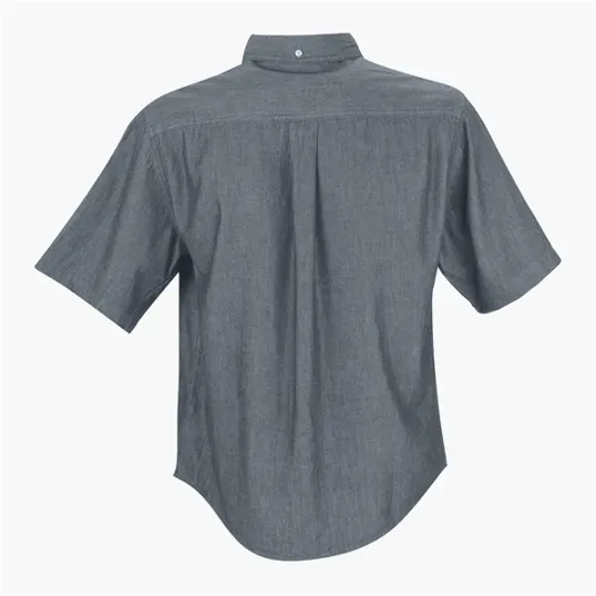 Vantage Men's Short-Sleeve Hudson Denim Shirt — view 7