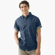 Vantage Men's Short-Sleeve Hudson Denim Shirt — view 8