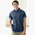 Vantage Men's Short-Sleeve Hudson Denim Shirt — view 10