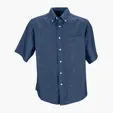 Vantage Men's Short-Sleeve Hudson Denim Shirt — view 2